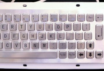 MKA-66-B промышленная клавиатура с трекболом