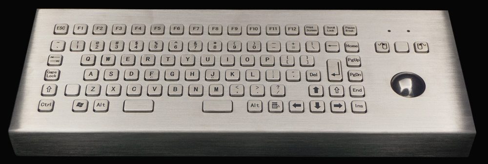 MKA-88-BM промышленная клавиатура с трекболом