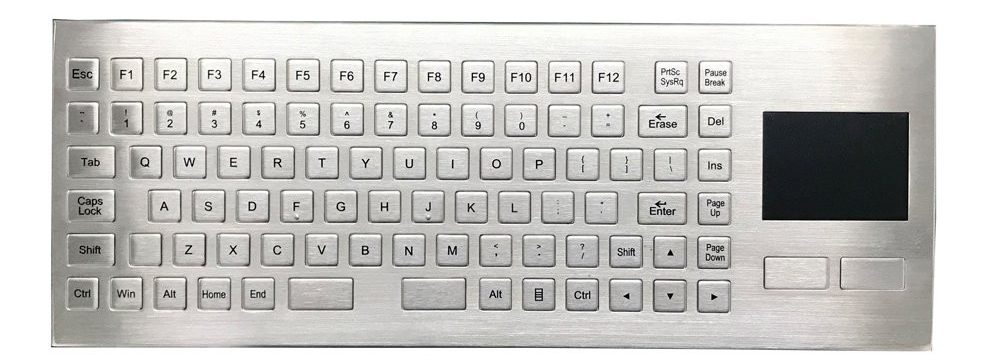 MKA-86-PM промышленная настольная клавиатура с тачпадом IP67
