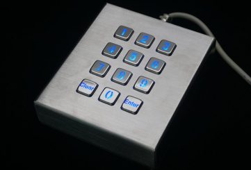 MKA-34-NLM компактная промышленная настольная клавиатура
