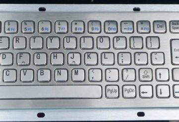 MKA-67-B-V1 промышленная клавиатура с трекболом