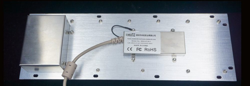 MKA-67-B-V1 промышленная из нержавеющей стали клавиатура с трекболом