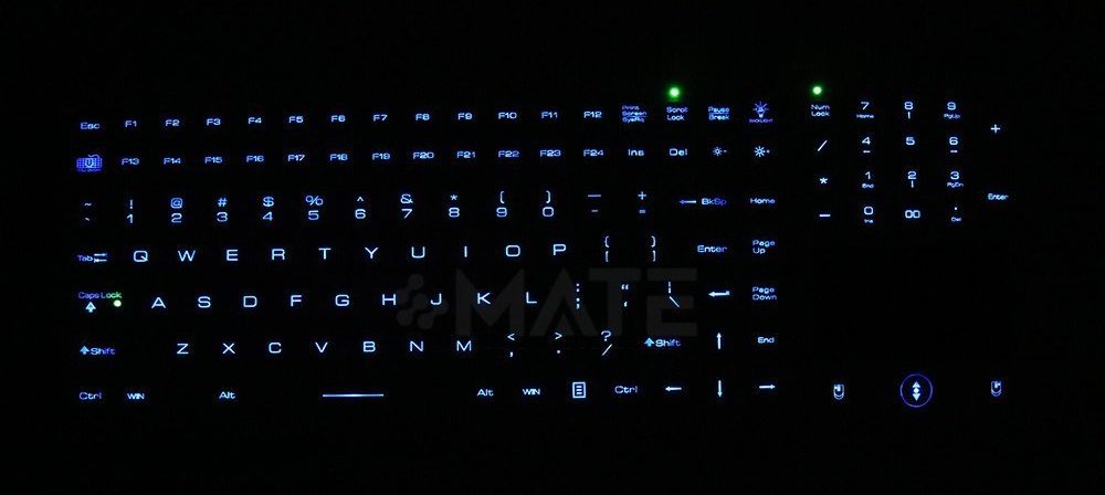 MKB-122-PNLM настольная медицинская клавиатура с тачпадом и подсветкой