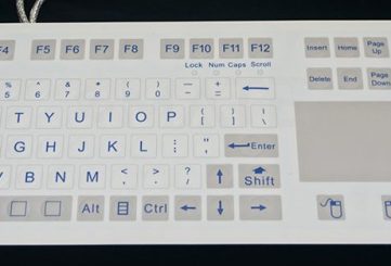 MKC-109-PN промышленная мембранная клавиатура с тачпадом