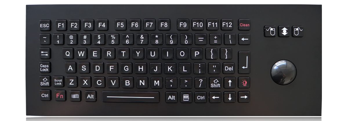 K-TEK-M361-MTB-FN-BL-BT-DWP морская клавиатура с трекболом и подсветкой