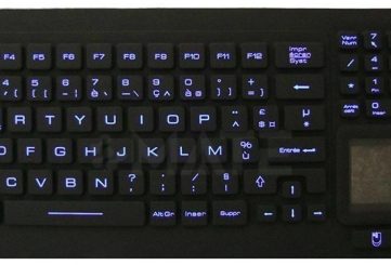 MKB-105-PNLM промышленная силиконовая клавиатура с тачпадом, IP68