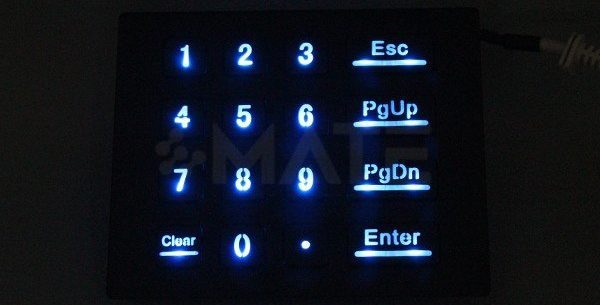 MKA-16-NLBF промышленная цифровая клавиатура с подсветкой