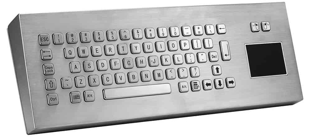 MKA-66-PM промышленная настольная клавиатура с тачпадом, 66 клавиш, IP65