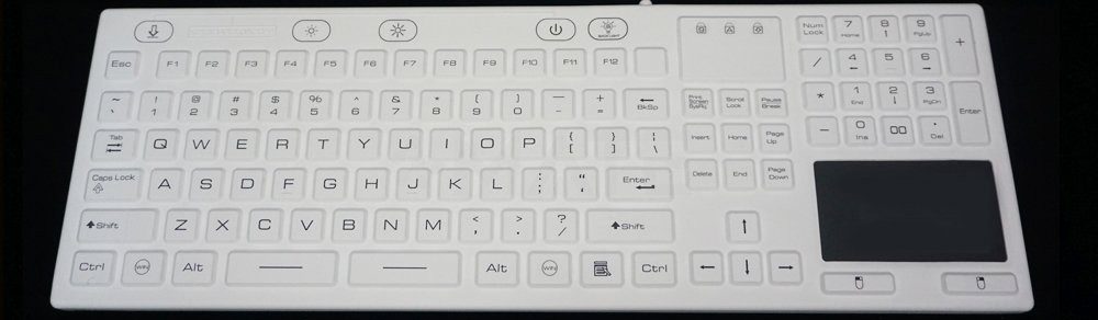 MKB-107-PNLM медицинская клавиатура с тачпадом