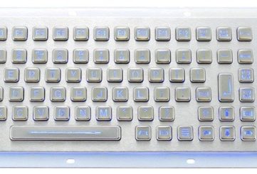 MKA-89-BL промышленная клавиатура с трекболом и подсветкой