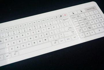 MKE-436-N промышленная стеклянная клавиатура с тачпадом