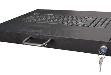 MKF-02 выдвижная клавиатура с тачпадом для 19’’ стойки 1U