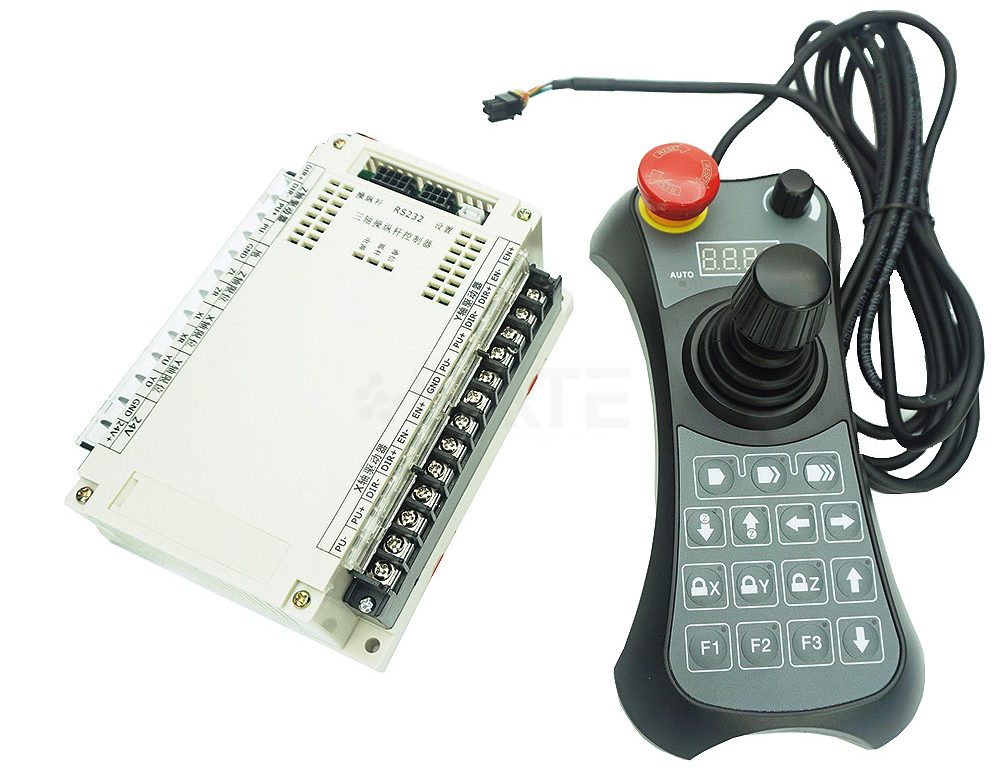 MKF-3-PLC cхема подключения панели управления сервоприводами с джойстиком