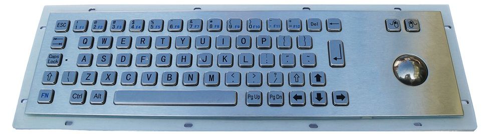MKA-65-B промышленная клавиатура с трекболом