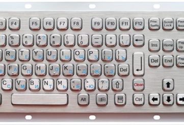 K-TEK-A396KP-FN-DWP промышленная клавиатура, 108 клавиш, IP65