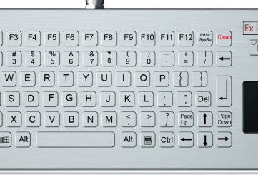K-TEK-B361TP-FN-EB-DT-DWP  взрывозащищённая клавиатура с тачпадом