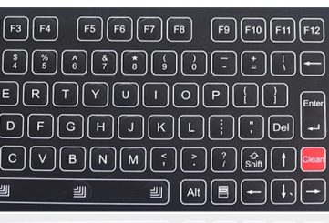 K-TEK-D343-25-OTB-FN мембранная клавиатура с трекболом