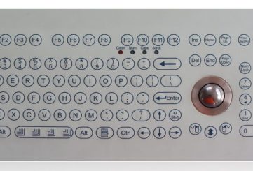 K-TEK-D321-OTB-KP-FN мембранная клавиатура с трекболом