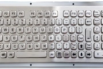 K-TEK-A340KP-FN-DWP компактная промышленная клавиатура