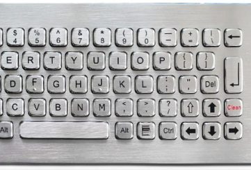 K-TEK-A361TP-DWP промышленная клавиатура с тачпадом, 70 клавиш, IP65
