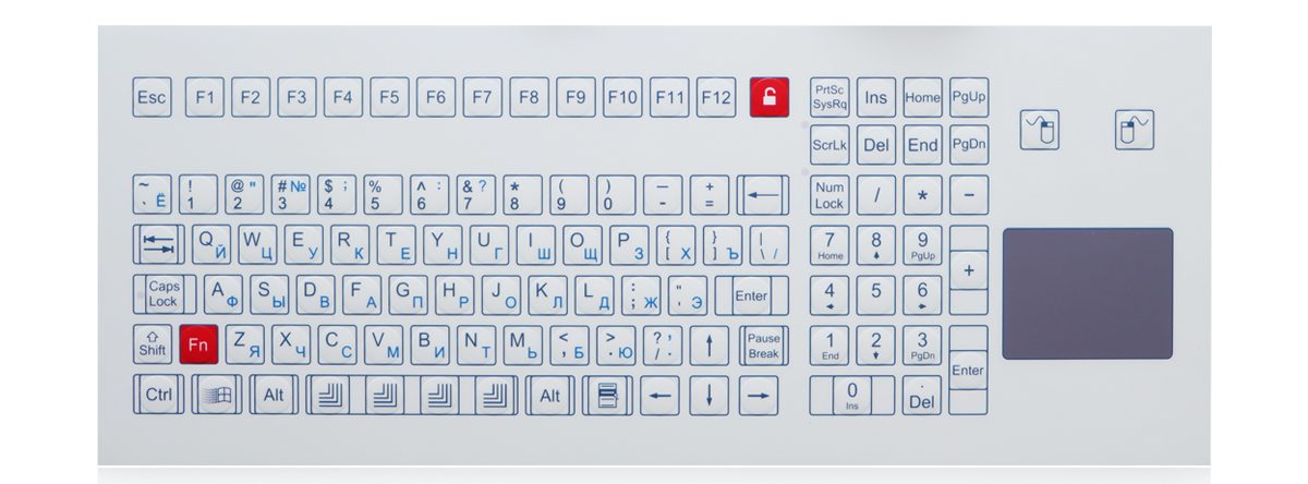K-TEK-D410TP-KP-FN-SW мембранная клавиатура