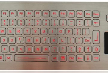 K-TEK-B361TP-FN-BL-DWP промышленная клавиатура с тачпадом