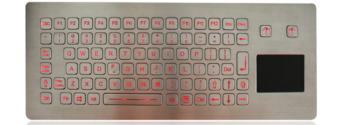K-TEK-B361TP-FN-BL-DWP промышленная клавиатура с тачпадом