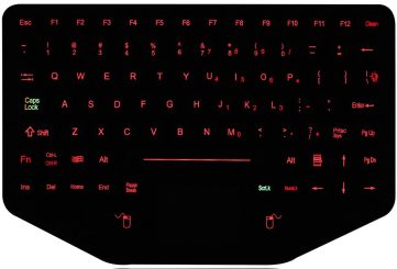 K-TEK-M275TP-FN-BL-ML-EMC-OEM cиликоновая военная клавиатура с тачпадом