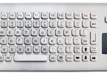 K-TEK-A361TP-FN-DWP промышленная антивандальная клавиатура с тачпадом