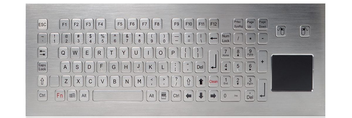 K-TEK-B420TP-KP-FN-DWP промышленная клавиатура с тачпадом