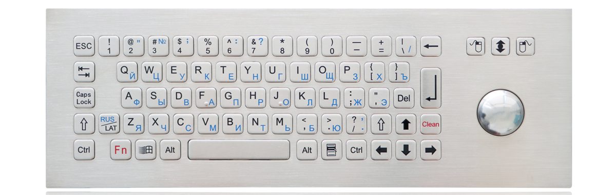 K-TEK-B361-OTB-DWP вандалозащищённая промышленная клавиатура