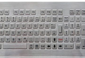 K-TEK-B420-OTB-KP-FN-DWP промышленная клавиатура с трекболом