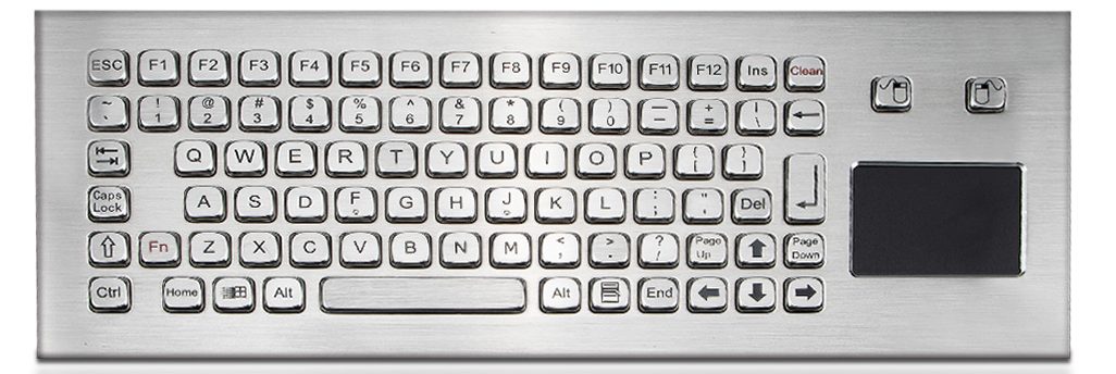 K-TEK-A361-RTP-FN-DWP промышленная клавиатура с тачпадом