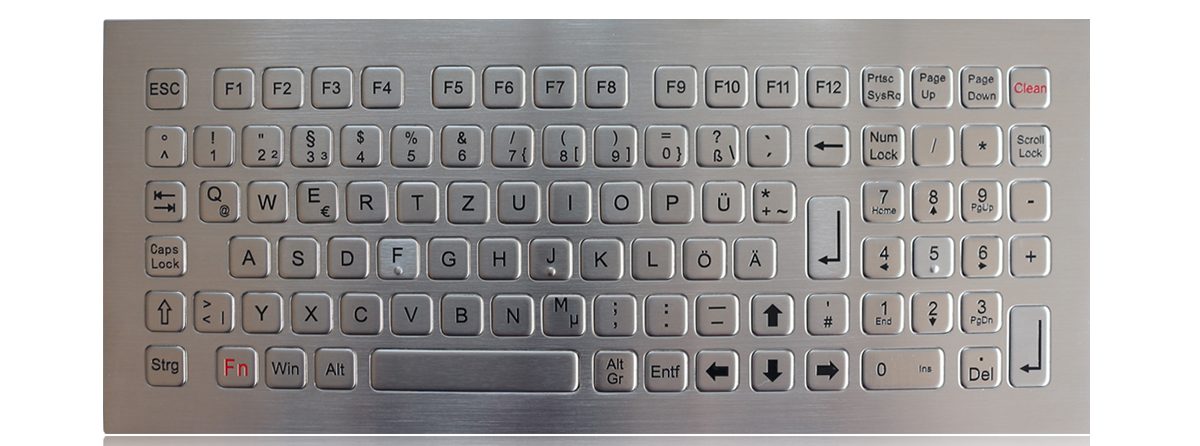 K-TEK-B340KP-FN-DWP промышленная вандалозащищённая клавиатура