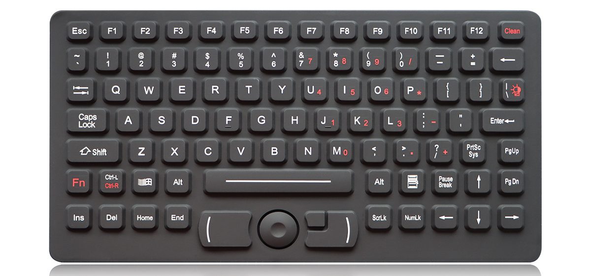 K-TEK-M276HP-FN-BL-ML-EMC-FDT силиконовая клавиатура