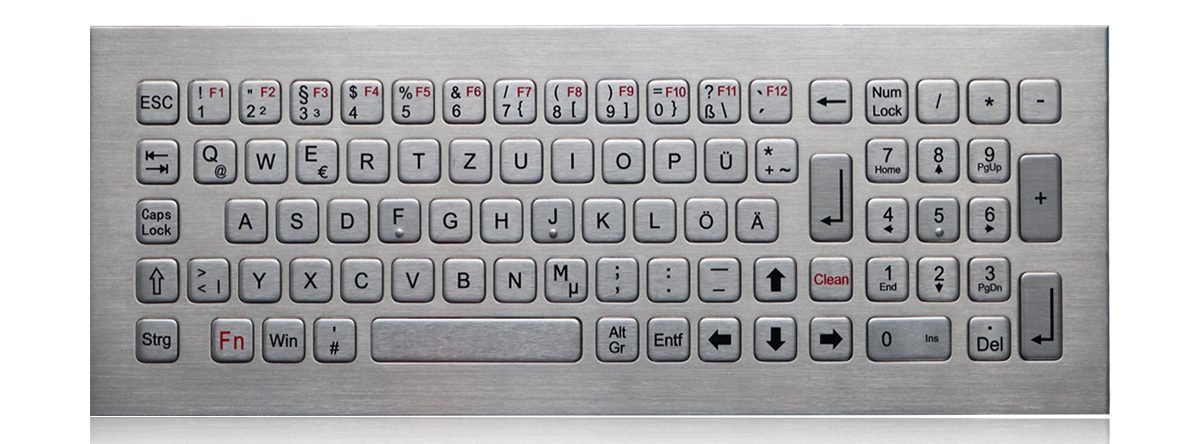 K-TEK-B340KP-DWP промышленная антивандальная клавиатура