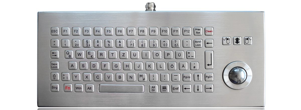 K-TEK-B255-25-OTB-FN-DT-DWP вандалозащищенная промышленная клавиатура