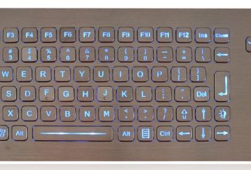 K-TEK-B361-OTB-FN-BL-DWP компактная промышленная клавиатура