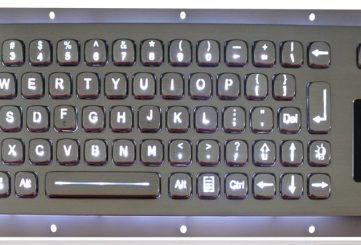 K-TEK-A343TP-BL-DWP промышленная клавиатура с тачпадом