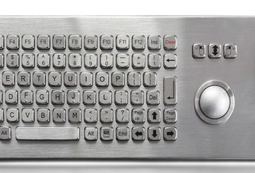 K-TEK-A443-38-OTB-JS-FN-DT-DWP промышленная клавиатура с джойстиком и трекболом
