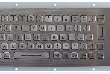 K-TEK-B255-25-OTB-BL-DWP промышленная клавиатура с трекболом