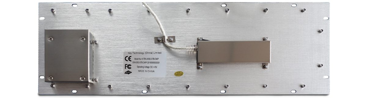K-TEK-A392-OTB-DWP клавиатура из нержавеющей стали с оптическим трекболом