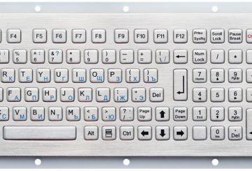 K-TEK-B312-OTB-KP-FN-DWP промышленная клавиатура с трекболом