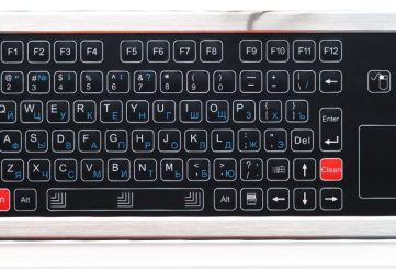 K-TEK-D343TP-FN-DT мембранная настольная клавиатура с тачпадом