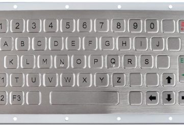 K-TEK-B224-UT-DWP ультратонкая промышленная клавиатура, 53 клавиши, IP65