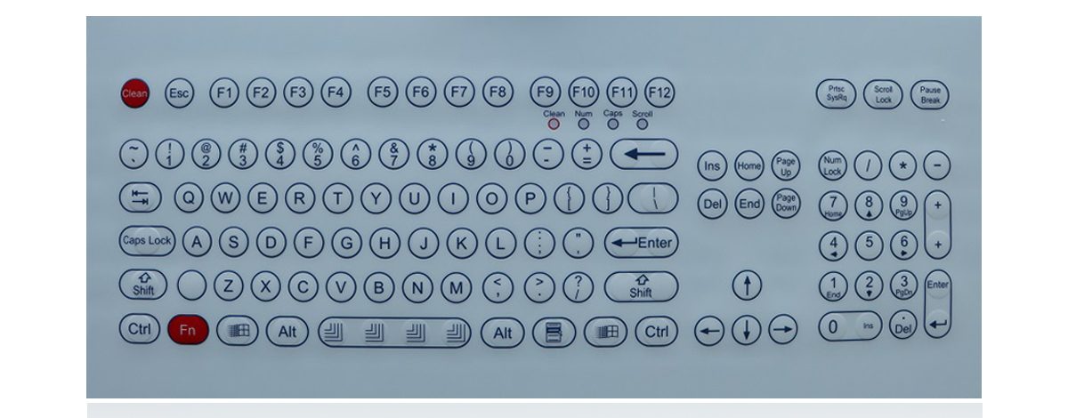 K-TEK-D321KP-FN мембранная клавиатура
