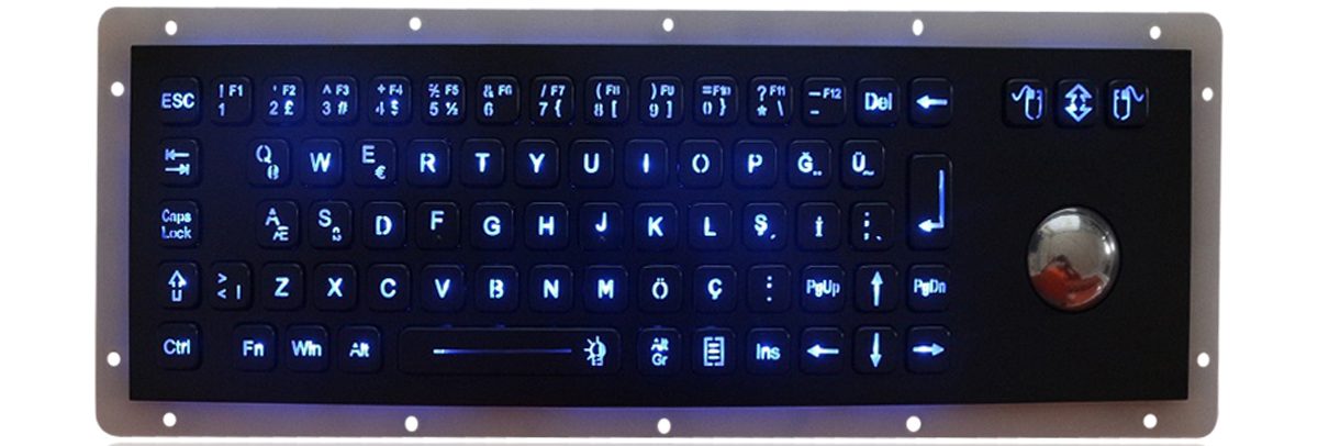 K-TEK-A343-OTB-BL-BT-DWP промышленная клавиатура