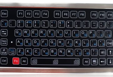 K-TEK-D272-FN-DT-SS мембранная промышленная клавиатура