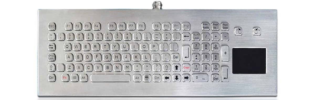 K-TEK-A420TP-KP-FN-DT-DWP промышленная клавиатура с тачпадом