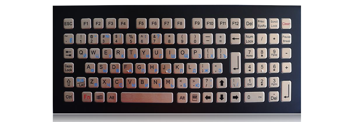 K-TEK-B340KP-FN-BT-DWP промышленная антивандальная клавиатура